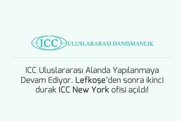 ICC Uluslararas Alanda Yaplanmaya Devam Ediyor. Lefkoeden sonra ikinci durak ICC New York ofisi ald!